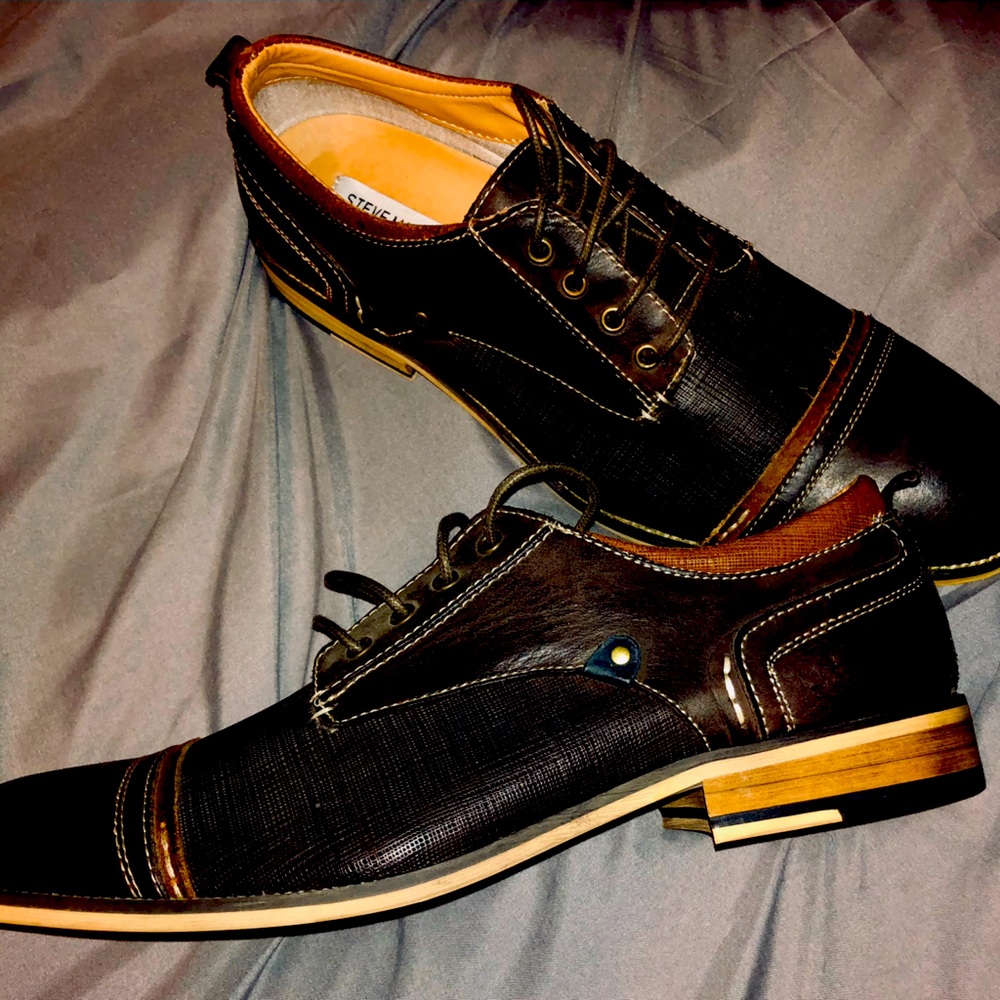 New/never worn Steve Madden men’s Genuine Leather Oxford Dress Shoes